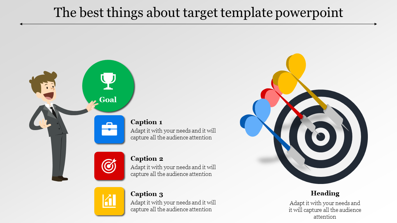 Focus Target template PowerPoint Design and Google Slides
